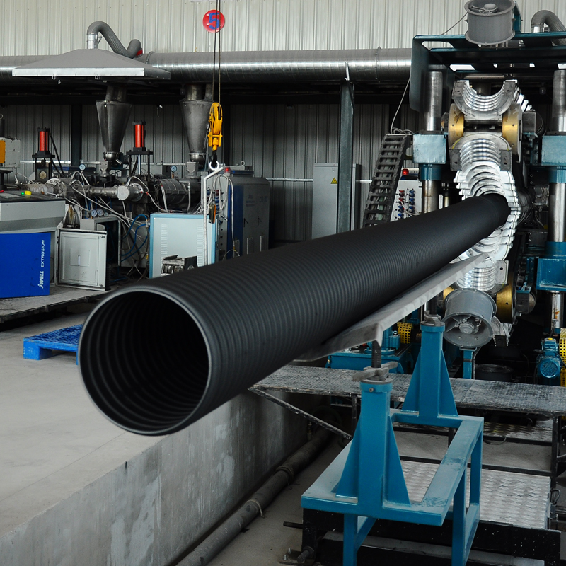 DN200四级HDPE双壁波纹管 高密度聚乙烯PE波纹管